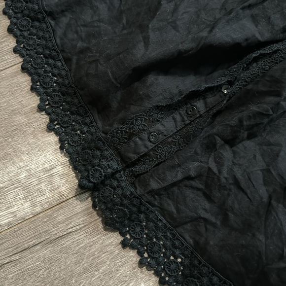 Free people black lace button down dress S - Picture 4 of 5